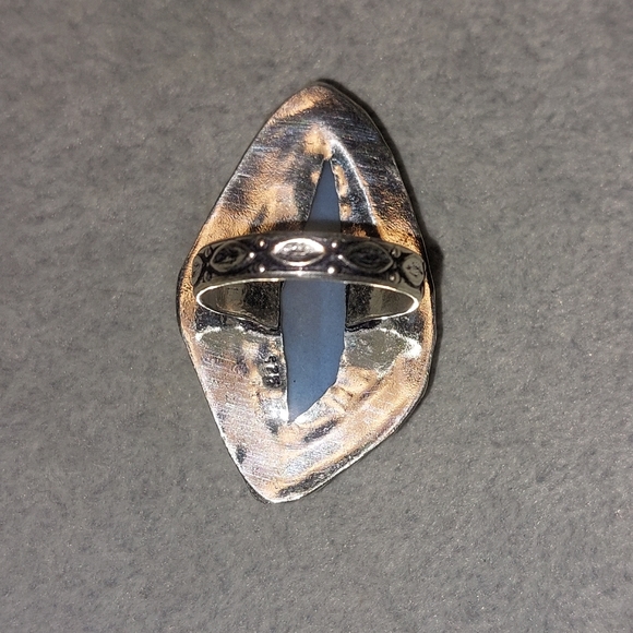 Rainbow Moonstone Statement Ring Size 9 - Picture 8 of 9